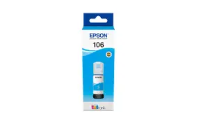 [EP-ITEP-106C] Epson 106 EcoTank Photo Ink Bottles – Photo Black, Cyan, Magenta & Yellow [C13T00R Series] (Cyan)