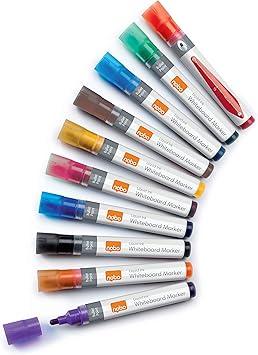 Nobo Liquid Ink Whiteboard Markers Assorted
