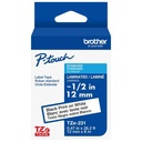 Brother P-Touch TZe-231 Black on White 12mm Label Tape