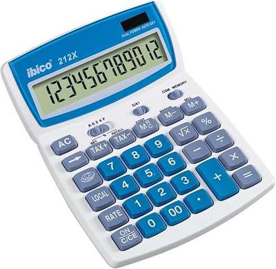 Ibico 212X 12-Digit Desktop Calculator (IB410161)