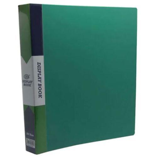 Spree A4 Display Book, 40 Pockets, Green Diamond (75044) (3926.10)