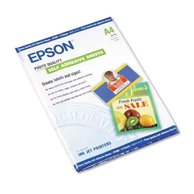 Epson Photo Quality Self-Adhesive Inkjet Paper – A4, 10 Sheets [C13S041106]