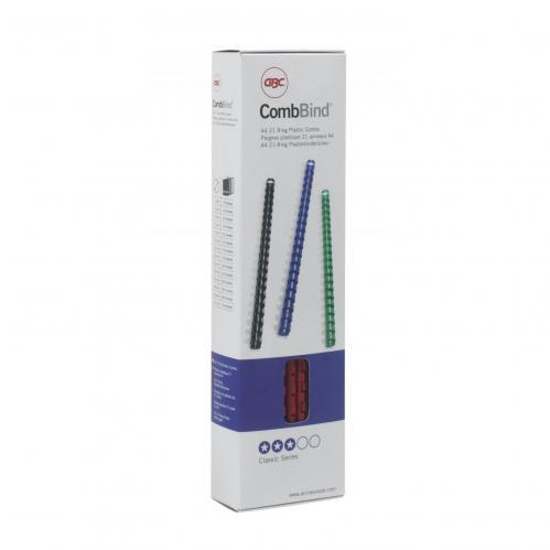GBC CombBind™ Plastic Binding Combs A4 14mm Black Pack of 100 (4028178)