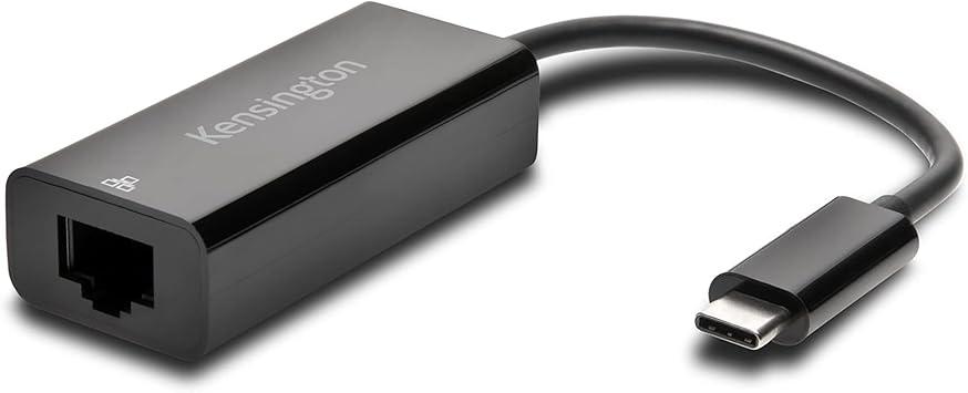 Kensington CA1100E USB-C to Gigabit Ethernet Adapter Black
