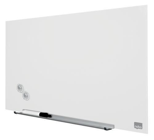 Nobo Diamond Glass Magnetic Drywipe Board White 677 x 381mm (1905175)