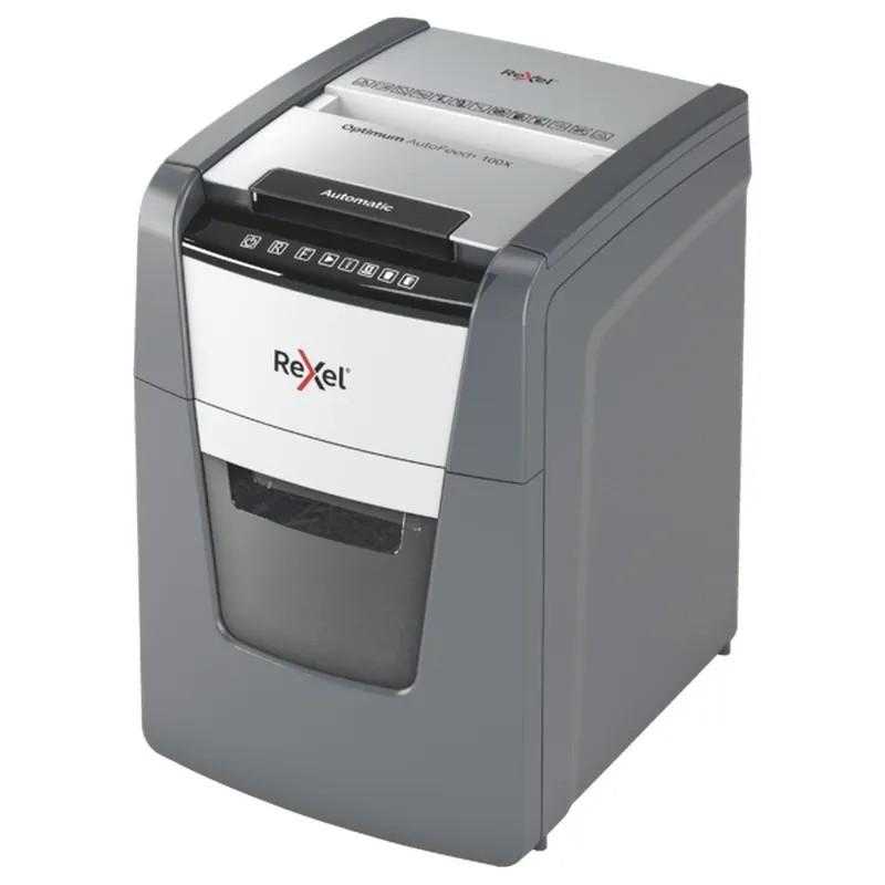 Rexel Optimum AutoFeed+ 100XEU Automatic Cross-Cut Paper Shredder (P-4 Security)