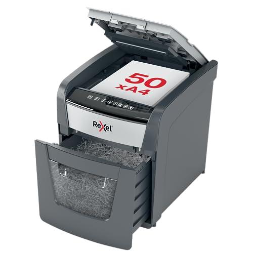 Rexel Optimum AutoFeed+ 50X Automatic Cross-Cut Paper Shredder (2020050X)