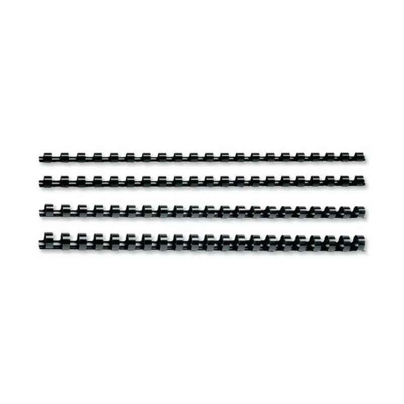 GBC CombBind™ Plastic Binding Combs A4 19mm Black Pack of 100 (4028601)