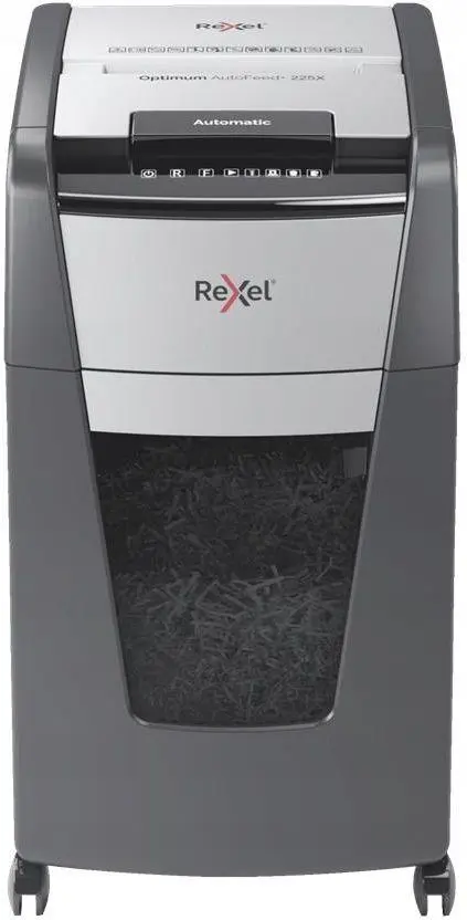 Rexel Optimum AutoFeed+ 225X Automatic Cross-Cut Paper Shredder (2020225XEU)