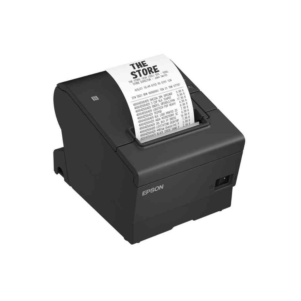 Epson TM-T88VII (112) High-Speed Thermal POS Receipt Printer, USB, Serial, Ethernet, Buzzer, Power Supply, Black, EU (C31CJ57112) (8443.32)