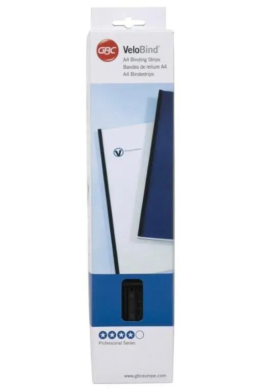 GBC VeloBind® Binding Strips A4 45mm Blue Pack of 25 (9741636)
