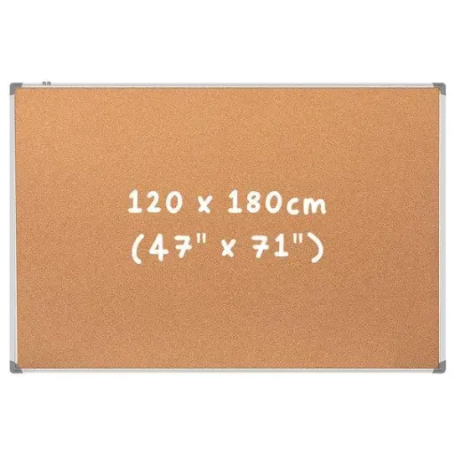 [ACN-CB-1904065] Nobo Classic Cork Noticeboard Aluminium Frame 1800 x 1200mm (36739002)