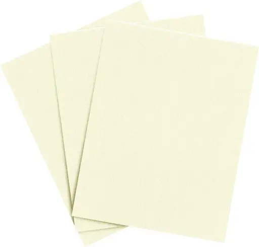 [A R-PAP-300C] Fine Linen A4 300gsm Cream Premium Textured Card Paper