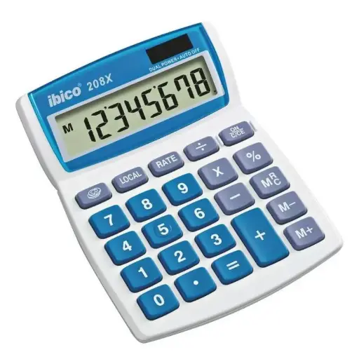 [ACR-CAL-410147] Ibico 208X 8-Digit Desktop Calculator (IB410147)