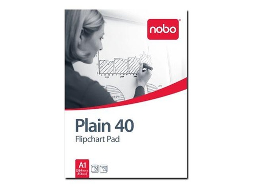 [ACN-FC-34631165] Nobo Plain Flipchart Pad A1 40 Sheets (34631165)