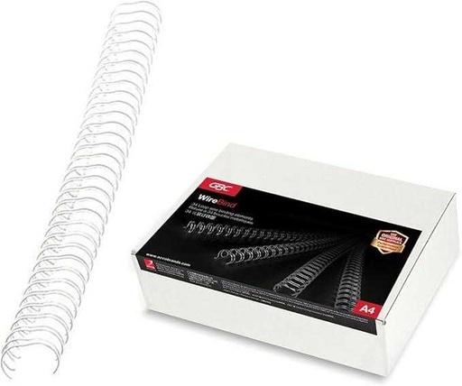 [ACR-BMW-165085] GBC WireBind™ 21-Loop Binding Wires A4 6mm White Pack of 100 (IB165085)