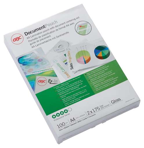 [ACR-LMP-1190] GBC Document Gloss Laminating Pouches A4 350 Micron Pack of 100 (3200724)
