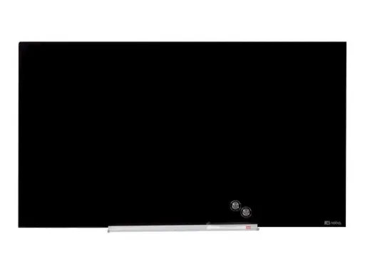 [ACN-GB-1905180] Nobo Diamond Glass Magnetic Drywipe Board Black 993 x 559mm (1905180)