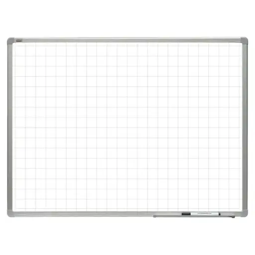 [ACN-WBE31630496] Nobo Grid Line Magnetic Whiteboard 1200 × 900mm