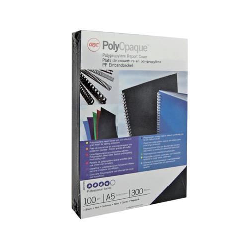 [ACR-BMC-386831] GBC PolyOpaque Binding Covers A4 300 Micron Black Pack of 100 (IB386831)