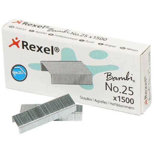 [ACR-STS-05020] Rexel Bambi No. 25 Staples – Pack of 1,500 (05020)