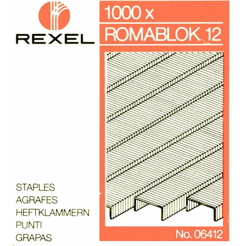 [ACR-STS-06412] Rexel Romablok 12 Staples – Pack of 1,000 (06412)