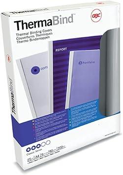 [ACR-BMT-45443] Rexel Thermal Binding Covers A4 12mm White Pack of 25 (45443)
