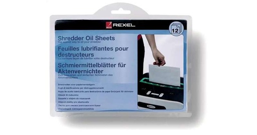 [ACR-SHO-2101948] Rexel Shredder Oil Sheets – Pack of 12 (2101948)