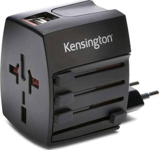 [ACK-TADAPT-33998] Kensington International Travel Adapter USB 2.4A Black (K33998WW)