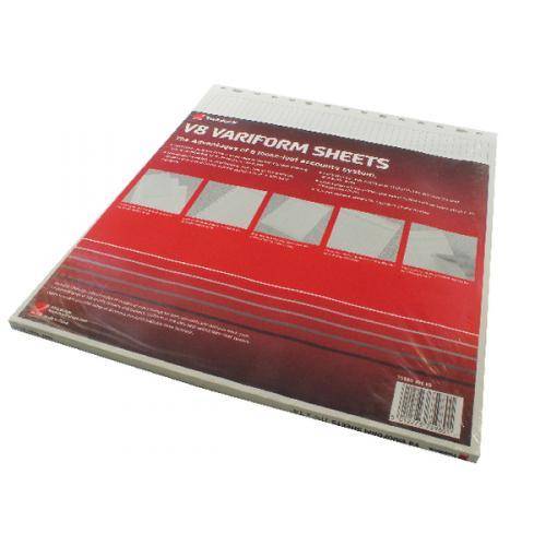 [ACT-FS-75980] Twinlock Variform V8 Feint Ruled Refill Sheets (75980)