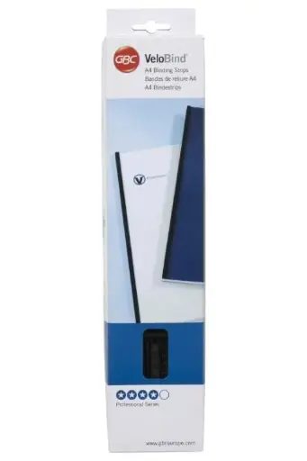[ACR-BMC-9741636] GBC VeloBind® Binding Strips A4 45mm Blue Pack of 25 (9741636)